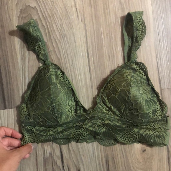 Green Lace Bralette - Picture 1 of 6